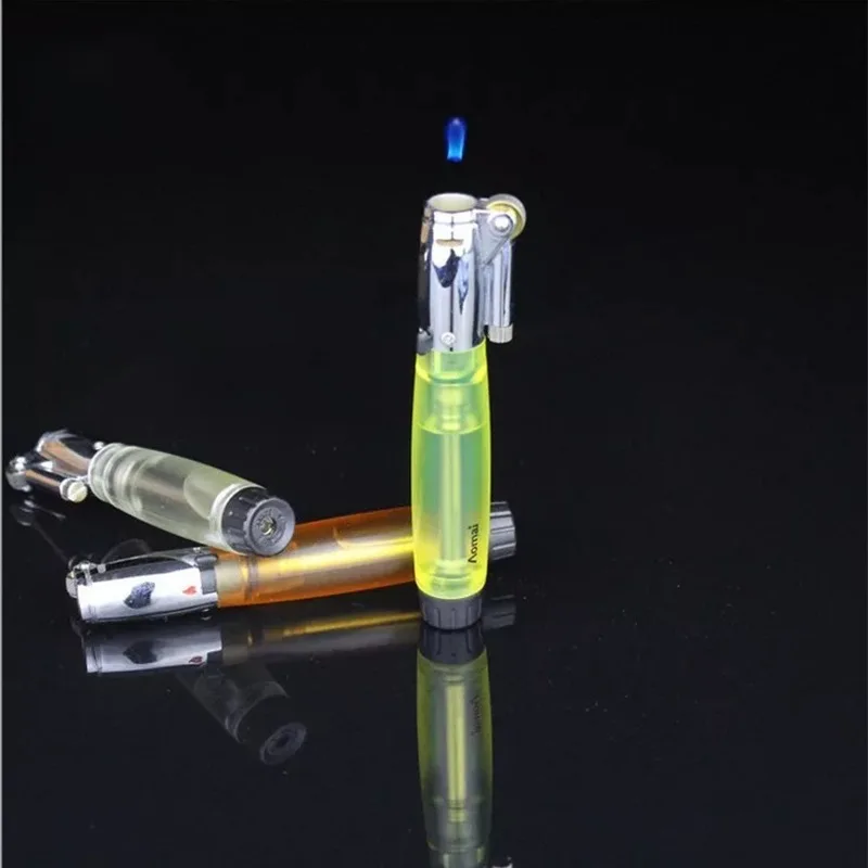

Mini Gas Lighter metal windproof cigarette lighter Welding Turbo Torch Lighter Gold Silver Black NO GAS Cigarette Accessories