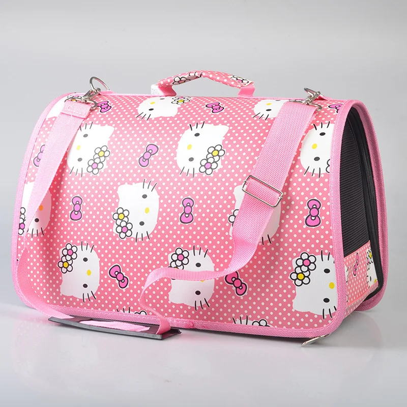 CUTE Pink Foldable Kitty Pet Dog Puppy Carriers Bag Outdoor Multi