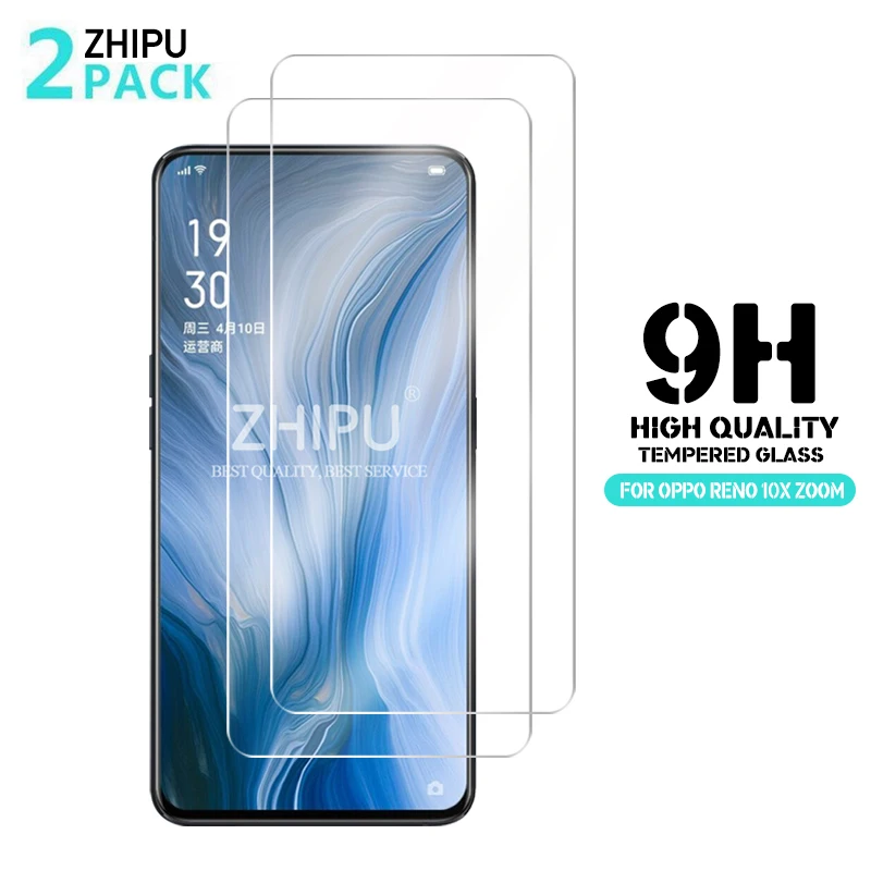 

2 Pcs Tempered Glass For OPPO Reno 10X ZOOM Glass Screen Protector 2.5D 9H Tempered Glass For OPPO Reno 10X ZOOM Protective Film