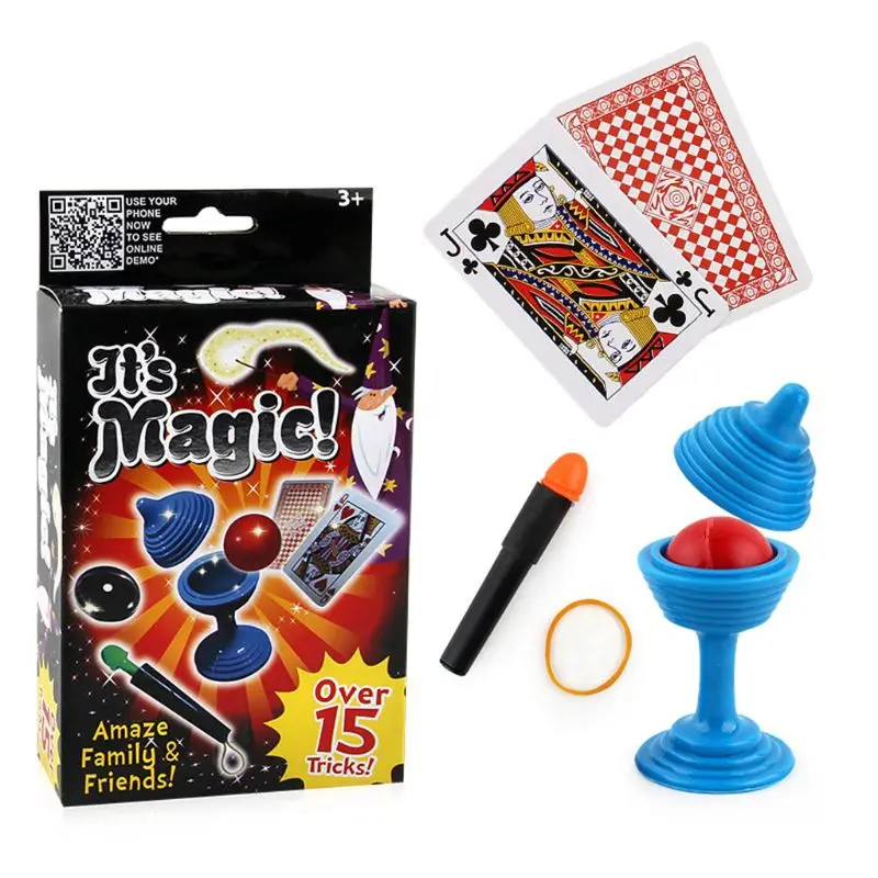 

Novelty Magic Toy Box Kit Trick Props Education Toy Gadget Kids Gift