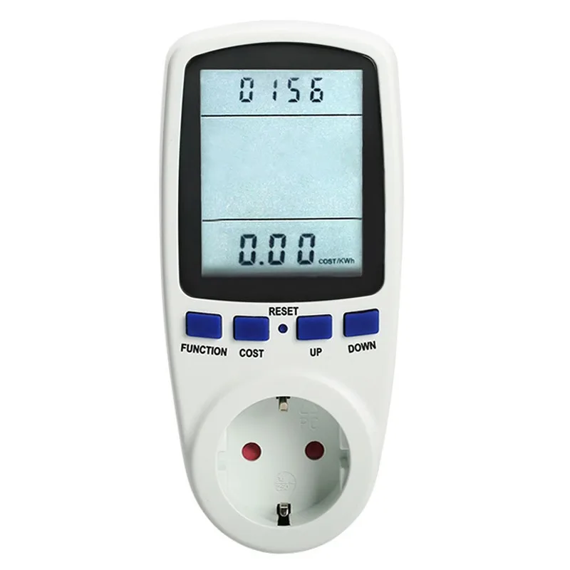 New 150V 240V 16A German Type Plug Energy Meter Power Meter Monitoring