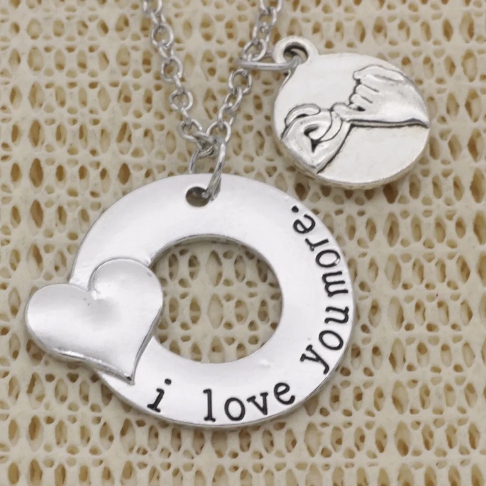 Модное ожерелье с крестом I love you more кольцо в форме сердца хрустальное из сплава