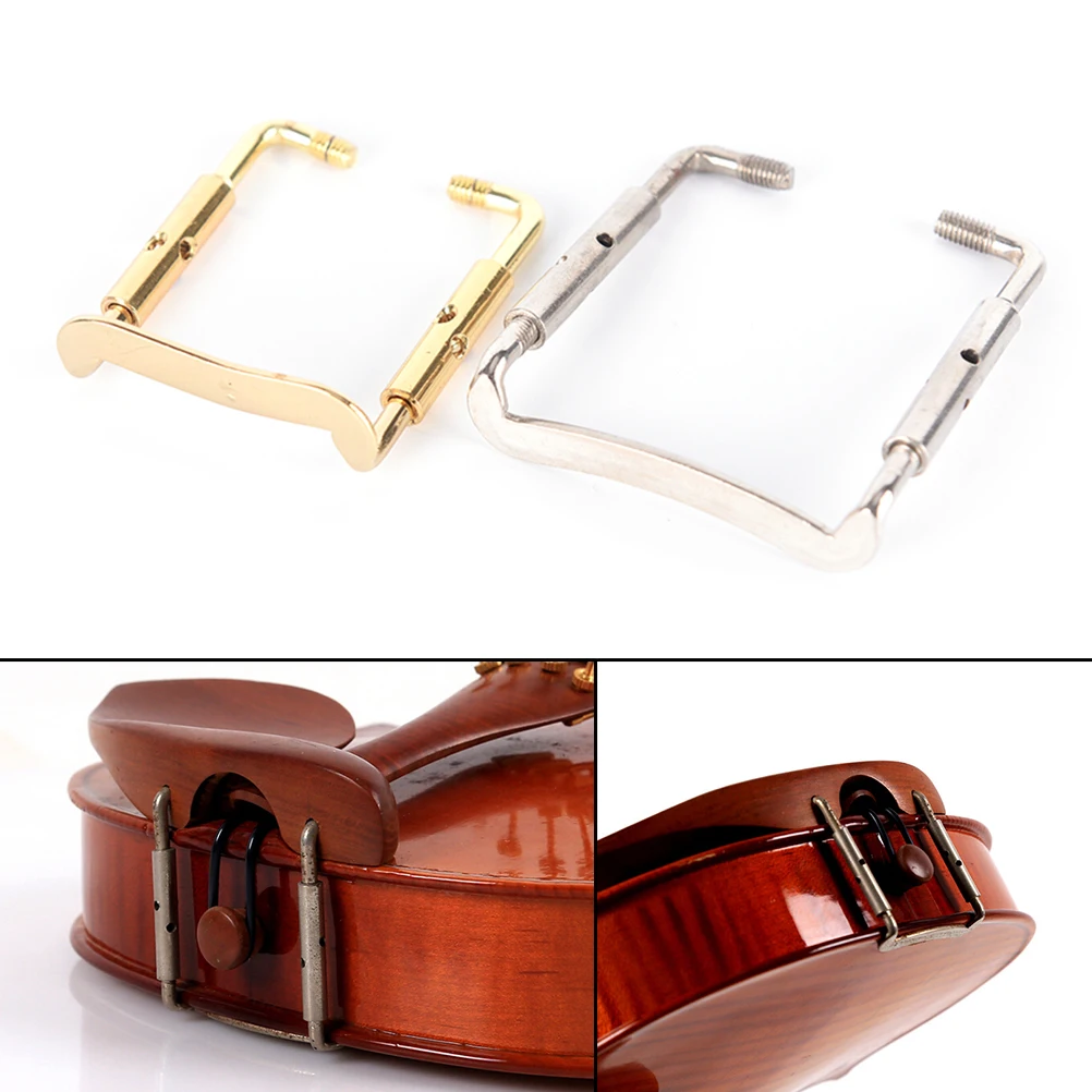 Violin Shoulder Rest Silver Golden Violin Chin Rest Screw Chinrest Fix