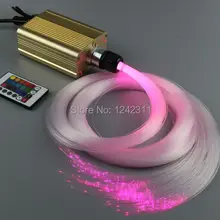 Летнее звездное небо Оптическое волокно свет комплект украшение дома celing свет украшение волоконно-оптический свет 16 Вт беспроводной пульт дистанционного управления RGB