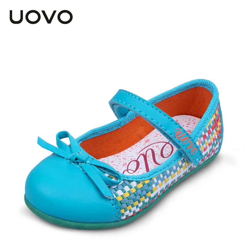 UOVO brand spring and summer kids girl shoes weaving princess shoes dress shoes girls flats shoes