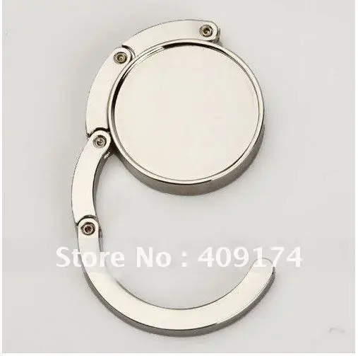 Free shipping Folding Blank DIY handbag hanger purse bag hook holder