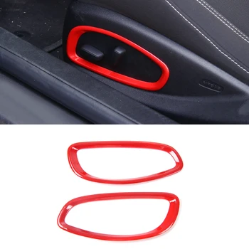 

Fit For Chevrolet Camaro 2017 2018 ABS Car Styling Interior Accessories Outter Side Seat Adjustment Cover Trim Frame 2PCS