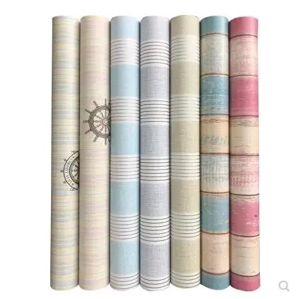 

1 meter wallpaper self-adhesive bedroom living room decorative wall stickers background Mediterranean waterproof room wallpaper