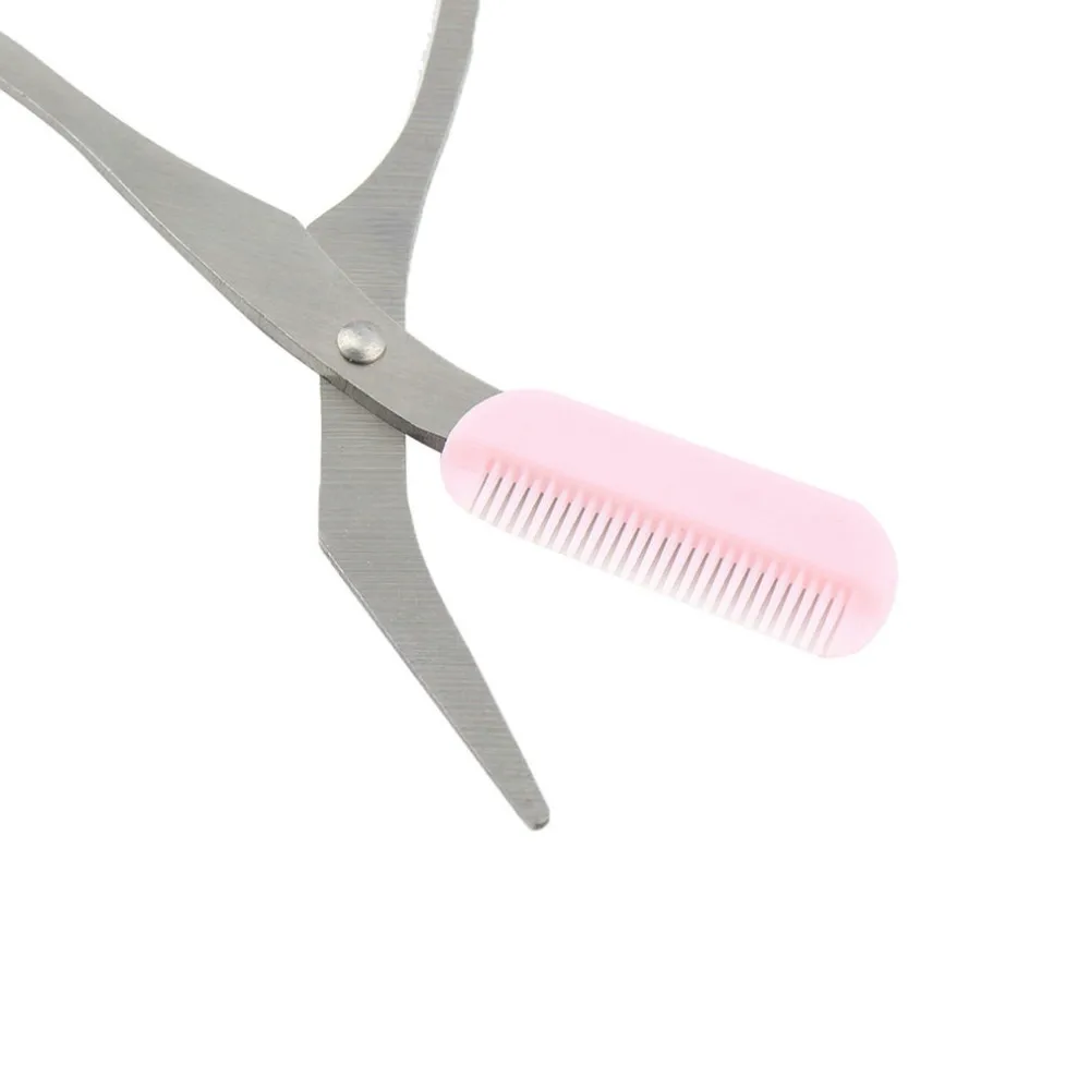 Ножницы для бровей Триммер для ресниц филировочные ножницы Расческа для формирования бровей Уход за волосами