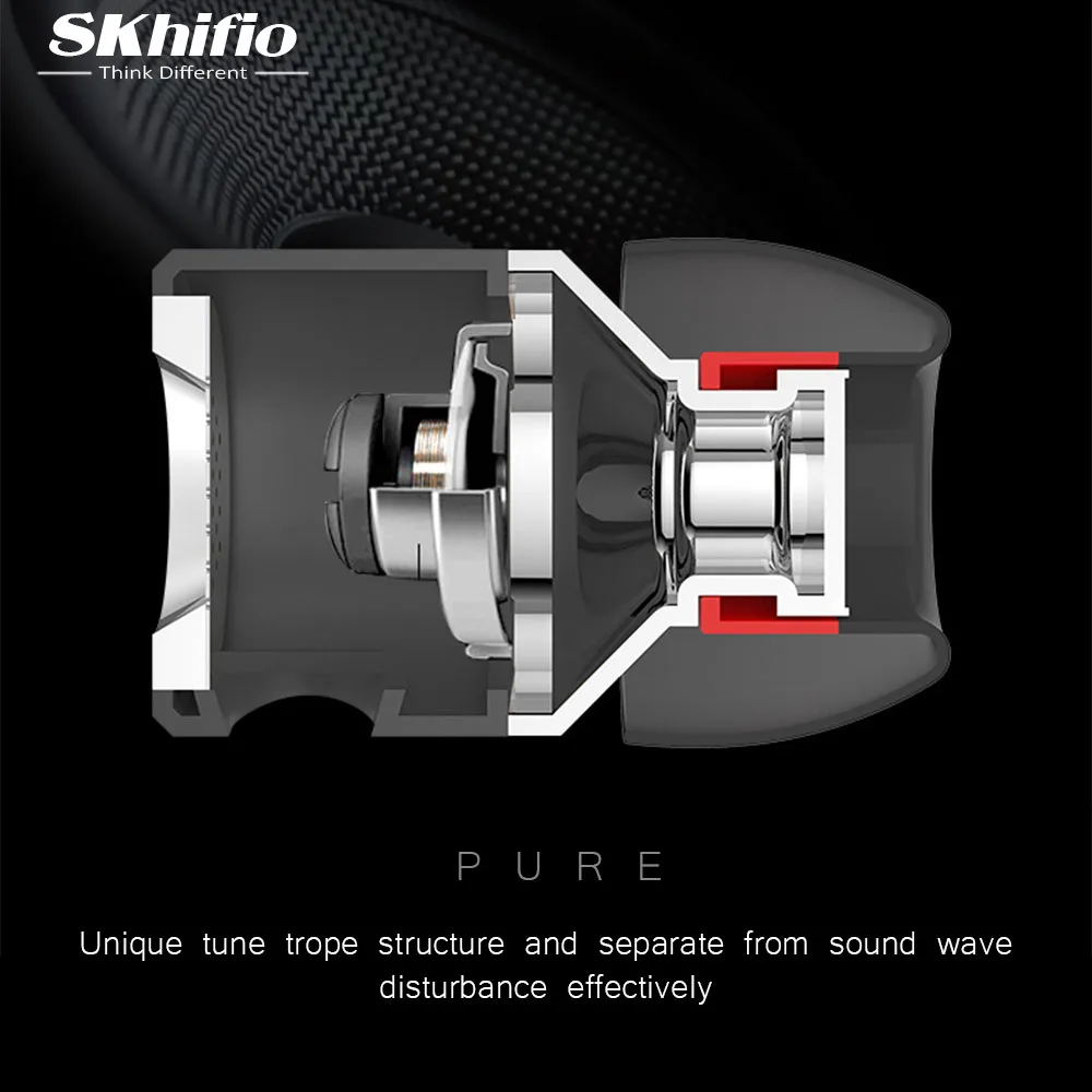 Skhifio S1 металлические наушники для телефона гарнитуры Динамик HiFi Динамический