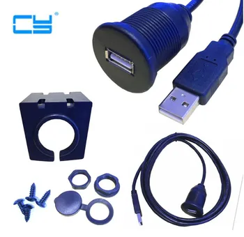 

10pcs/Usb Extension Lead For Car Audio Stereos - 2 Metre Length With Mounting Bracket