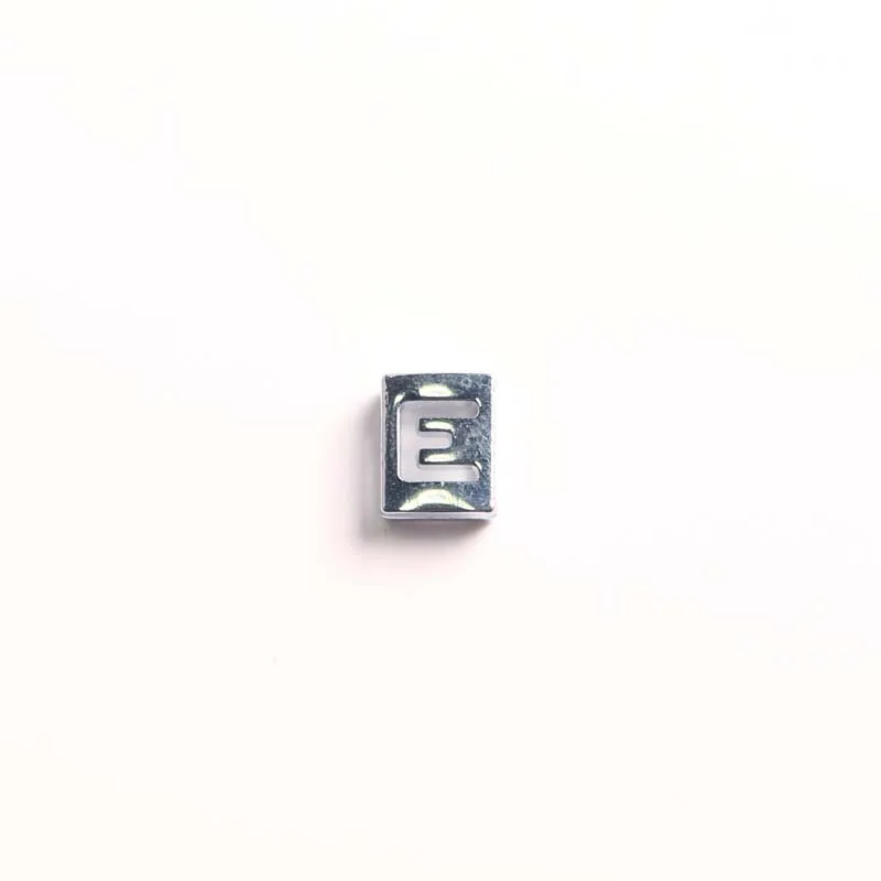 8 мм из сплава, ажурное буквы A-Z декоративное ожерелье ручной работы Ювелирный ключ цепи серьги аксессуары «сделай сам» - Цвет: E