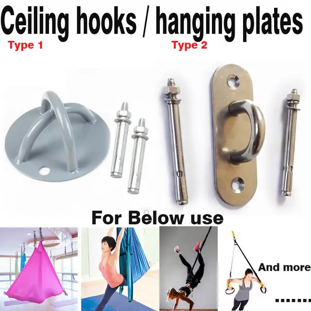 Ceiling Hooks Hanging Plates For Aerial Yoga Hammock Suspension