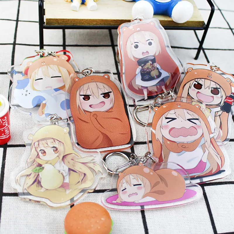 

Anime Himouto Umaru chan Cosplay Keychain Japanese Cartoon Himouto Doma Umaru Acrylic Car Key Holder Chain Pendants Keyrings