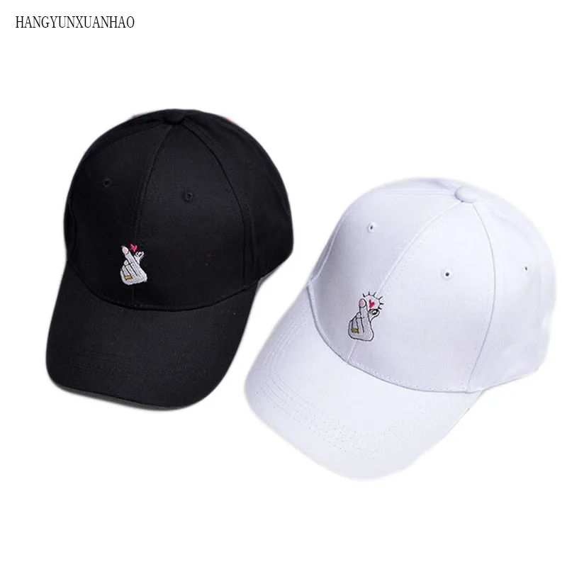 

HANGYUNXUANHAO 2019 Fashion Mens Womens Love At Finger Baseball Cap Adjustable Strapback Trucker Hats Summer Sunscreen Cap