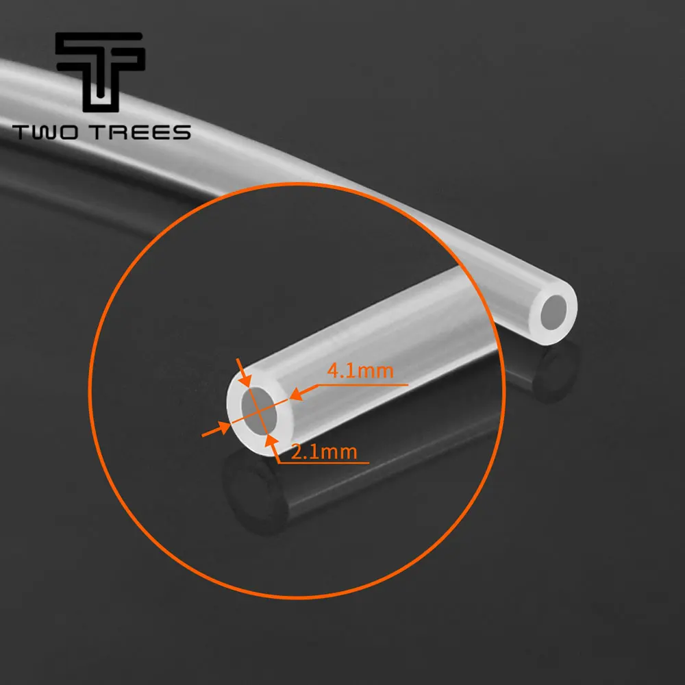 1 м PTFE труба ID 2 мм OD 4 мм Труба к j-головке hotend RepRap росток Боуден экструдер для 3d печати двигателя V5 V6 1,75 мм нити