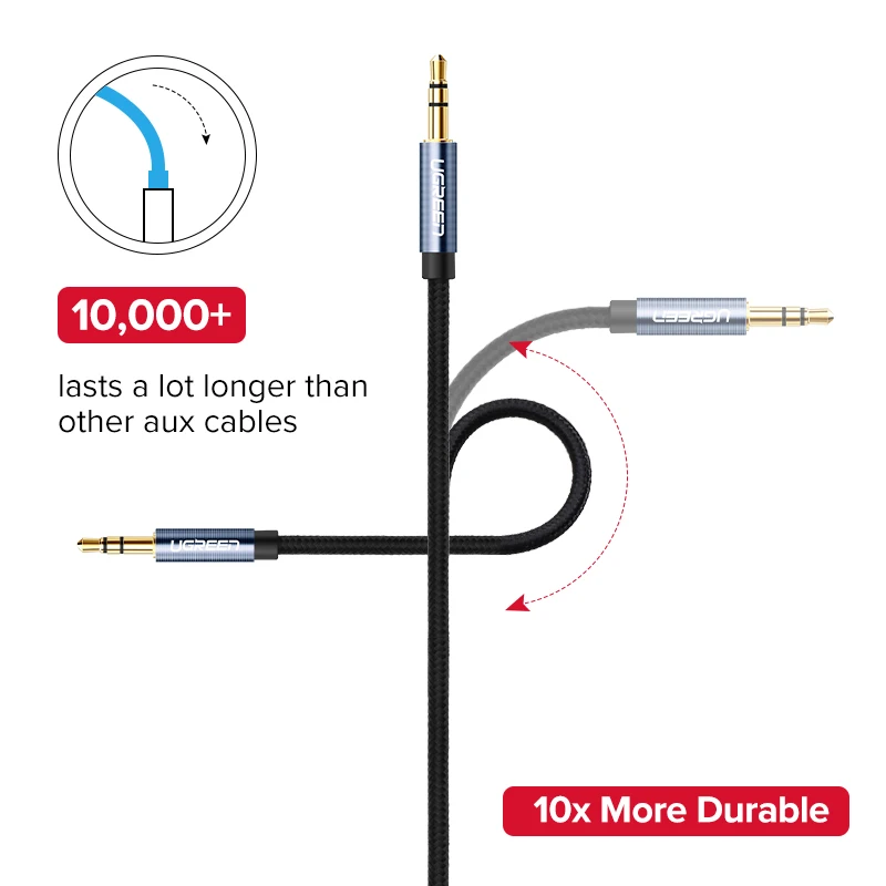 Ugreen Jack 3.5 Audio Cable 3.5mm Speaker Line Aux Cable for iPhone 6 Samsung galaxy s8 Car Headphone Xiaomi redmi 4x Audio Jack Ugreen Jack 3.5 Audio Cable 3.5mm Speaker Line Aux Cable for iPhone 6 Samsung galaxy s8 Car Headphone Xiaomi redmi 4x Audio Jack