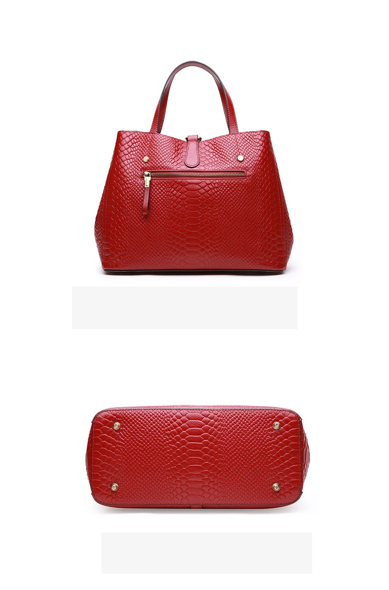 Women genuine leather handbag 16