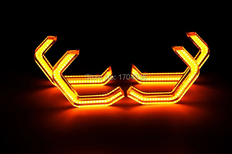 4x 540 SMD Amer White Concept M4 Iconic Style LED Angel Eye комплект для BMW F30 F32 335I F82 F80 M3 фара