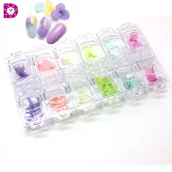 

1 Box Mixed Color Hydrangea Colorful Real Natural Dried Pressed Flower Professionail Nail Art Bridal Wreat DIY Design Supplies
