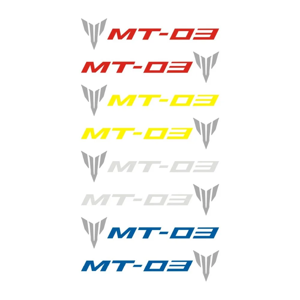 

k-sharp Motorcycle Universal Emblem Reflective Stickers Decals For YAMAHA MT-03 2*pieces