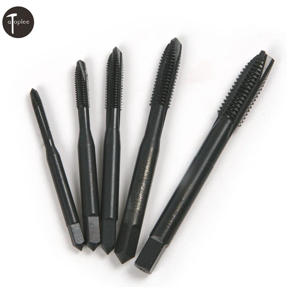 

1PCS Nitriding HSS Metric M3,M4,M5,M6,M8 Right Screw Thread Tap Spiral Point Straight Flute Tap Machine Plug Tap Drill