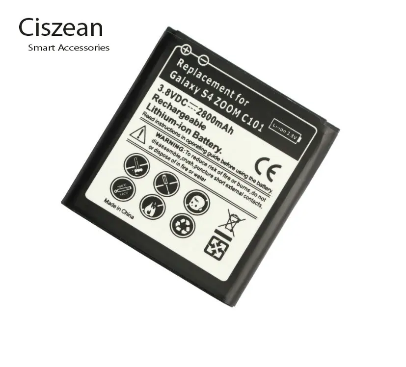 2x2800 mAh B740AC/K/E/U запасная батарея + настенное зарядное устройство для Samsung Galaxy S4 Zoom C101