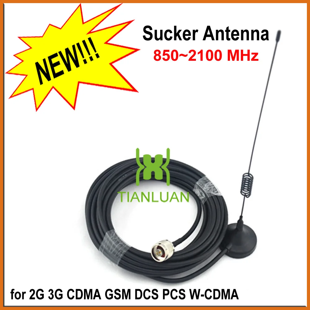 Усилитель сигнала внешняя антенна 5dbi N с присоской кабелем 10 м для 2G 3G CDMA GSM DCS PCS WCDMA