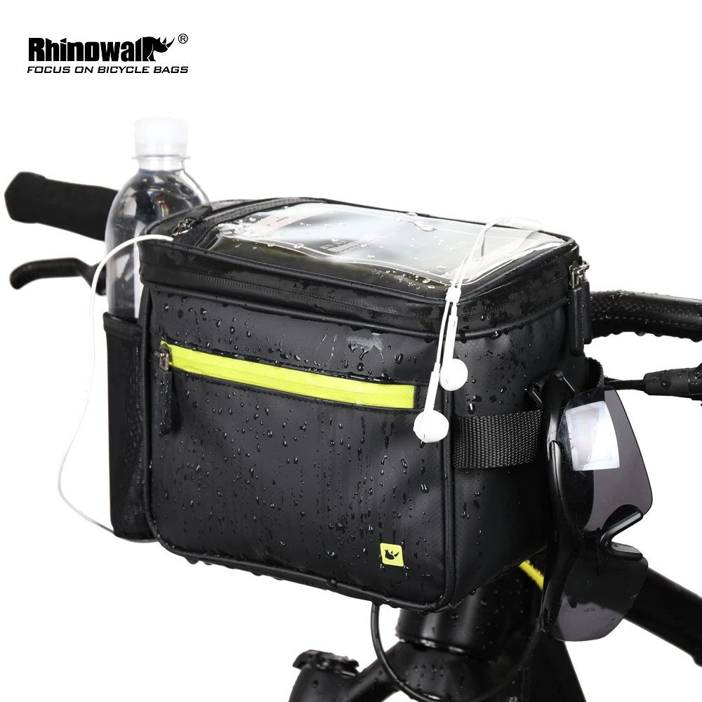 

Rhinowalk Bicycle Front Bag Touch Screen 7 Inch Handlebar Phone Bag Waterproof Electric Folding Bicycle 4.5L Camera Bag Handbag