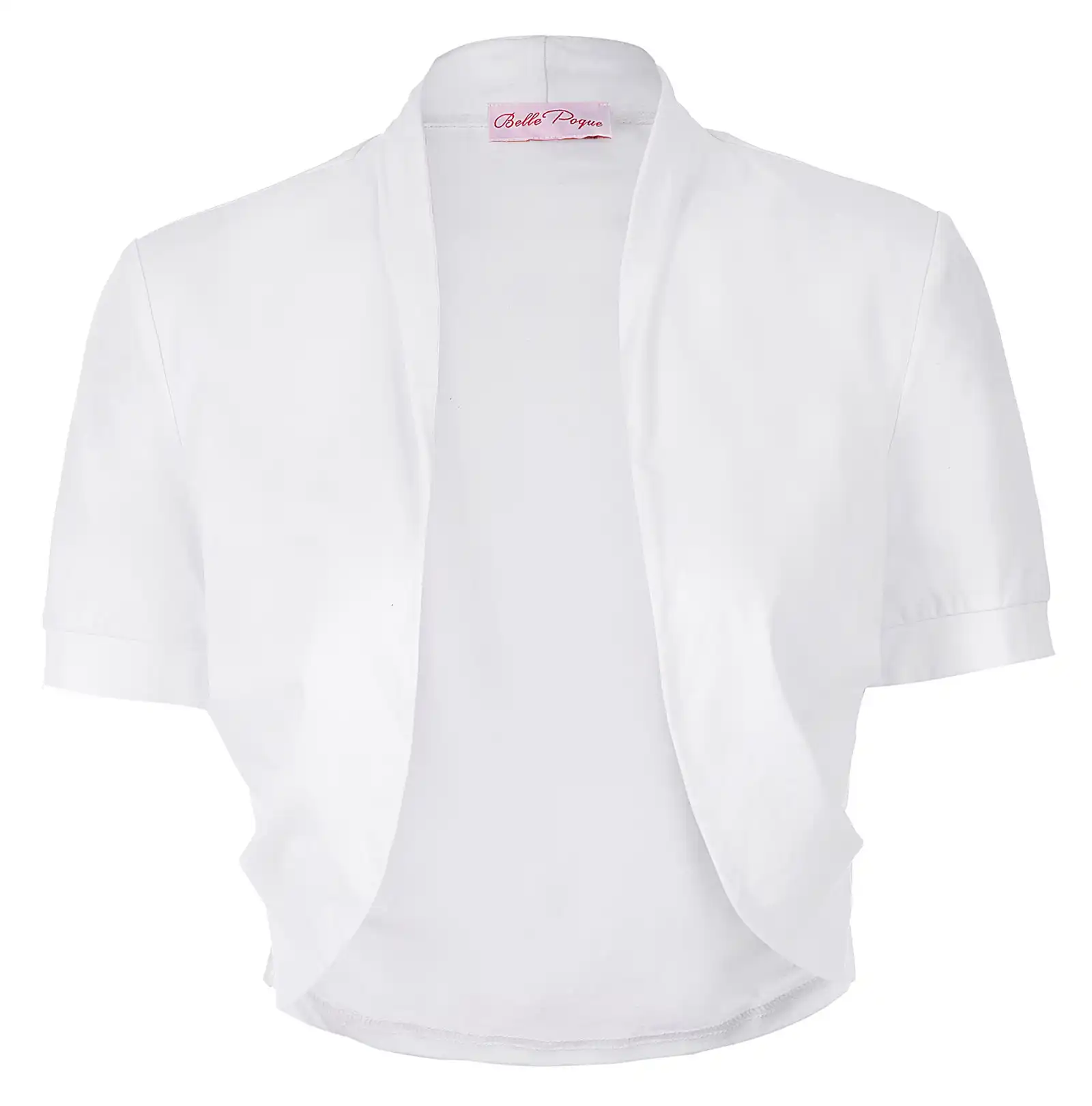 white short sleeve shrug