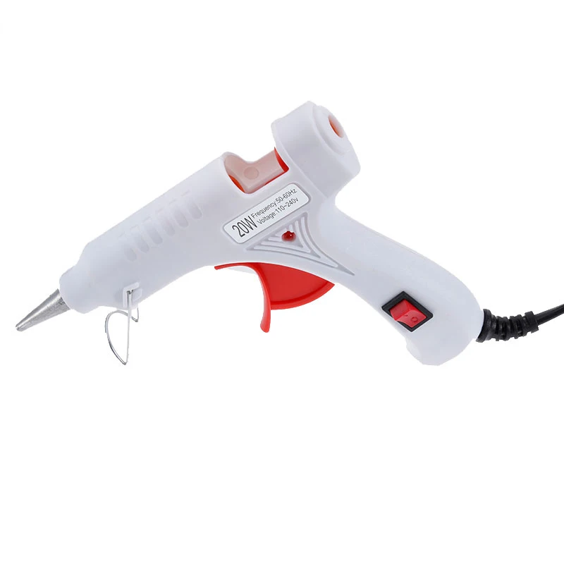 White Altkomva 20W 110 V-240 V термоплавкий клеевой пистолет промышленный DIY мини-пистолет термо электрический тепловой температуры тепловой инструмент для ремонта ЕС и США - Цвет: White