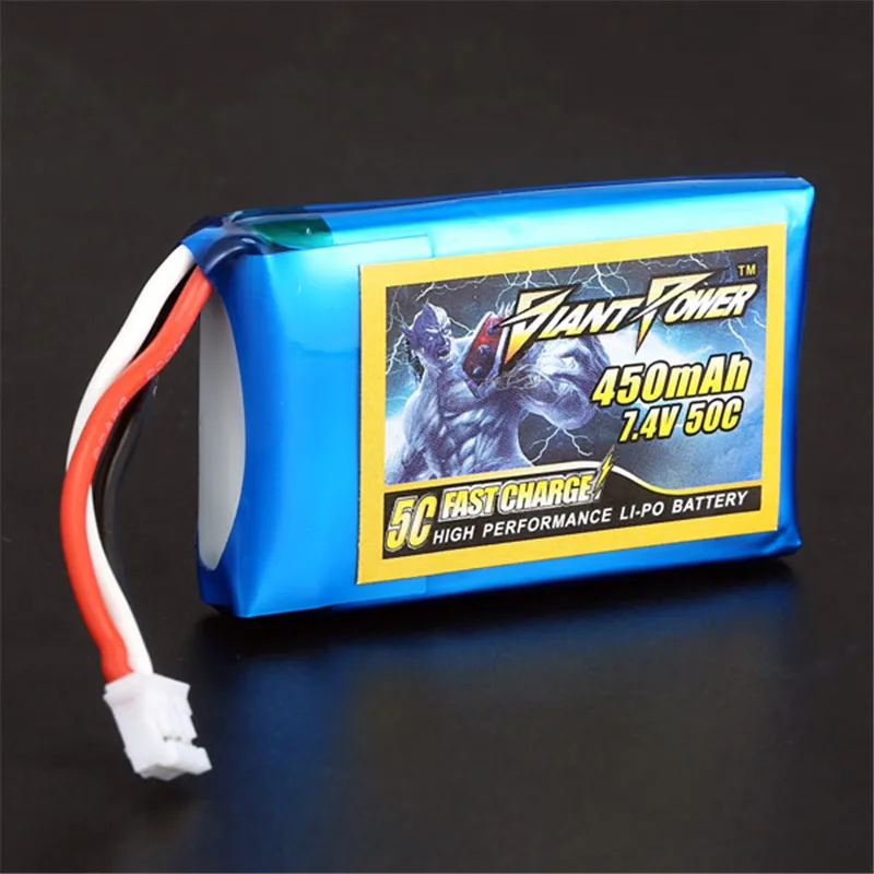 Горячая Распродажа батарея Giant Power 2S 7 4 В 450 мАч 50C Lipo для E flite Blade 130X модели RC|lipo