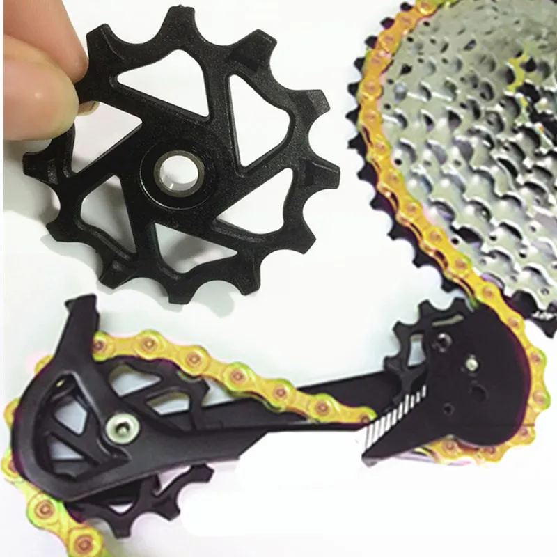 Bicycle Resin 12T Narrow Wide Quiet Rear Derailleurs Jockey Wheel Road