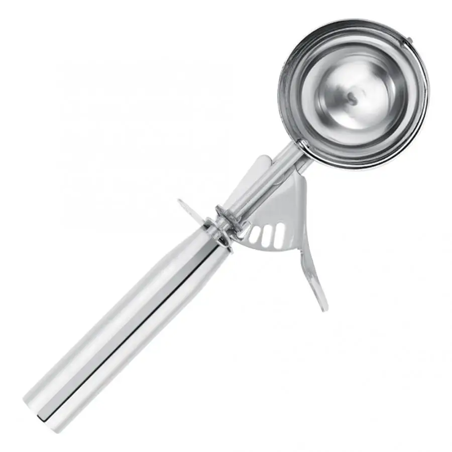 Новая кухонная ложка для картофеля из нержавеющей стали с пружинной ручкой, кухонные аксессуары, опт, 3 размера на выбор