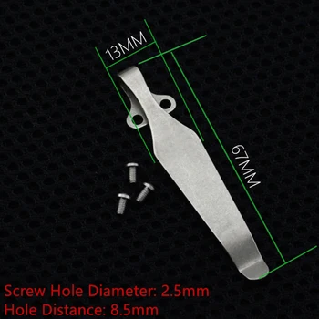

Knife Button TC4 Titanium Pocket Knife Clip EDC Belt Flashlight K Sheath Sheath Multi Tools Button Pocket Clip Button Knife