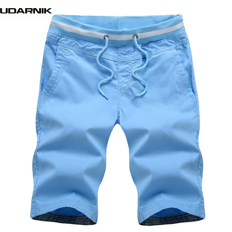 Мужские летние шорты оверсайз Cotton хлопок Drawsting Athleisure длиной до колена Талия Повседневная тонкая короткая уличная одежда 223-203