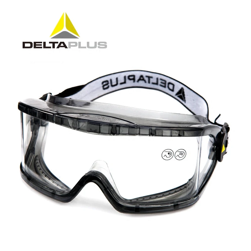 DELTAPLUS Safety Goggles Anti-Impact Anti chemical splash Protective Glasses Goggles Lab Labor Eye Protection Riding Anti-fog