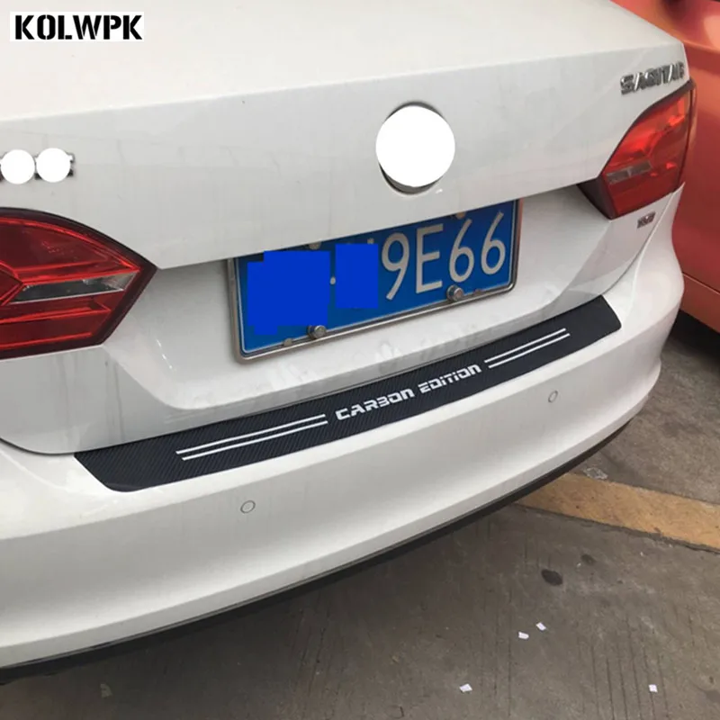 Стикеры из углеродного волокна для багажника автомобиля наклейки на задний
