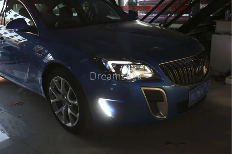 DRL для Buick Regal GS/Opel Insignia OPC 2008- светодиодный автомобильный дневной ходовой светильник, водонепроницаемый противотуманный дневной фонарь для вождения, сигнал поворота