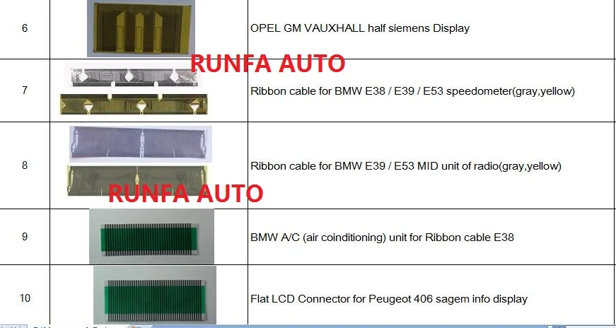 Инструменты для ремонта Omega PIXEL для Siemens для OPEL Vauxhall full Flex Information display lcd Ленточные кабели/с наконечником