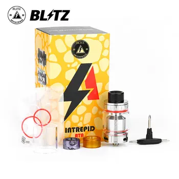 

Original Blitz Intrepid RTA Tank 3.5ml Blitz Intrepid Rebuildable Atomizer Single and Dual Coil Airflow 510 Thread IntrePid