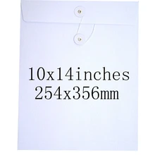 Опт и розница пустой Чистоцеллюлозная документы мешок, счет/рассылки Конверты размер в 10x14 дюймов или 254 х 356 мм