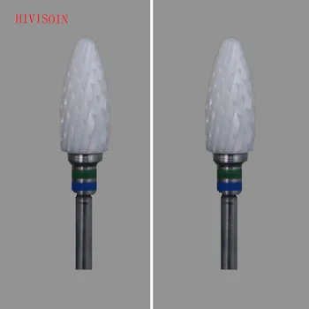 

2Pcs/Lot White Zirconia Ceramic Dental Lab Burs - Bullet Shape - Cross cut C (4401.060)
