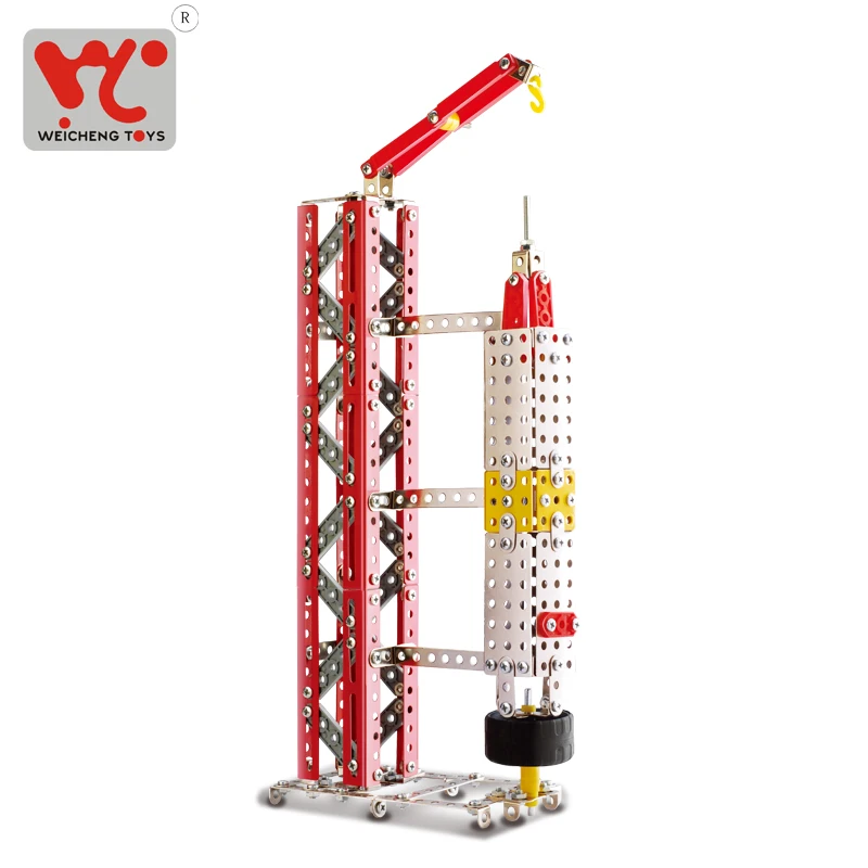 Big Building Blocks Metal Building Toy Kit Metal And Plastic Material