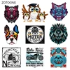ZOTOONE Punk Dog Stripes Iron on Transfer Patches on Clothing Diy Patch Heat Transfer for Clothes for Girl T-shirts Sticker I ► Photo 1/6