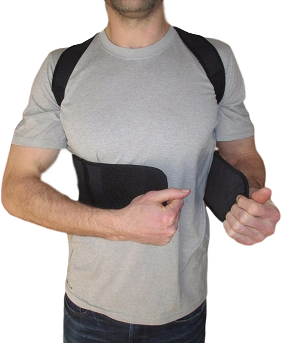 Корректор осанки для мужчин корсет магнитной терапии жилет поддержки спины с