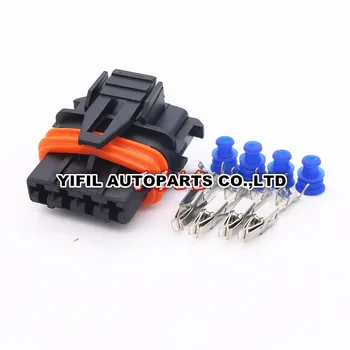 

100pcs/lot 4 Pin/Way Female TYCO Auto Sealed Automobile ECU Connector Plug Housing For Bosch 368162-1