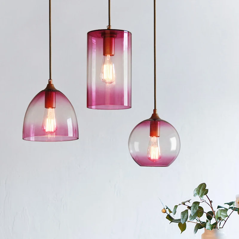 Online Moderne Anhänger Lampe Multicolor Kunst Suspension Leuchte Nordic Glas Anhänger Licht Spirale Deco Hängen Lampen Indoor LED Beleuchtung