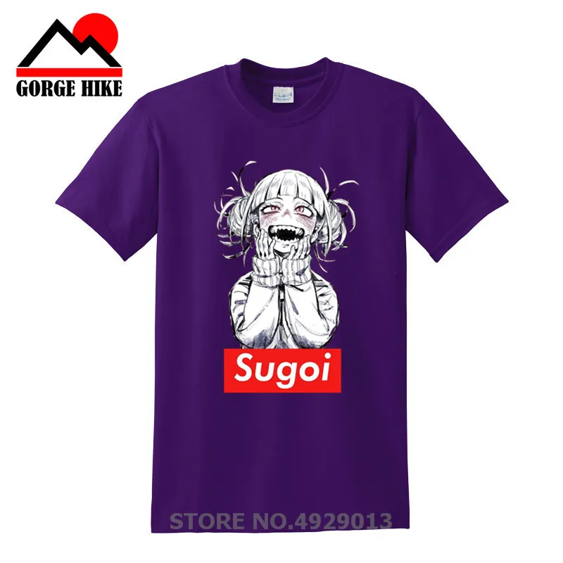 Японская забавная Мужская футболка Ahegao из аниме Sugoi himiko боку без героев академии