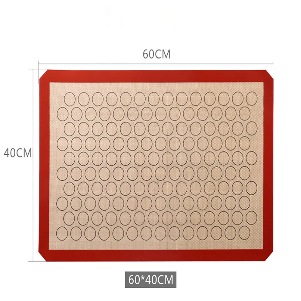 

60X40cm Non-Stick Sticky Mat Food Grade Silicone Glass Fiber Mat Baking Mat Baking Tray Bakeware Bakeware Set Set Pasteleria BL2